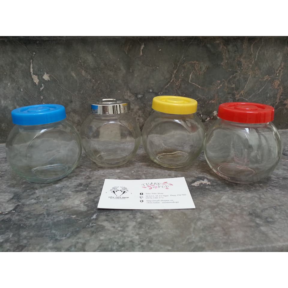 Hũ thủy tinh nghiêng nắp nhựa 200ml M7
