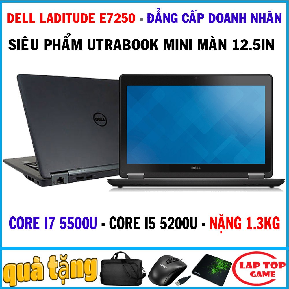 Siêu Đẹp Utrabook Dell latitude E7250 - core i7 5500u, laptop cũ chơi game cơ bản đồ họa | BigBuy360 - bigbuy360.vn