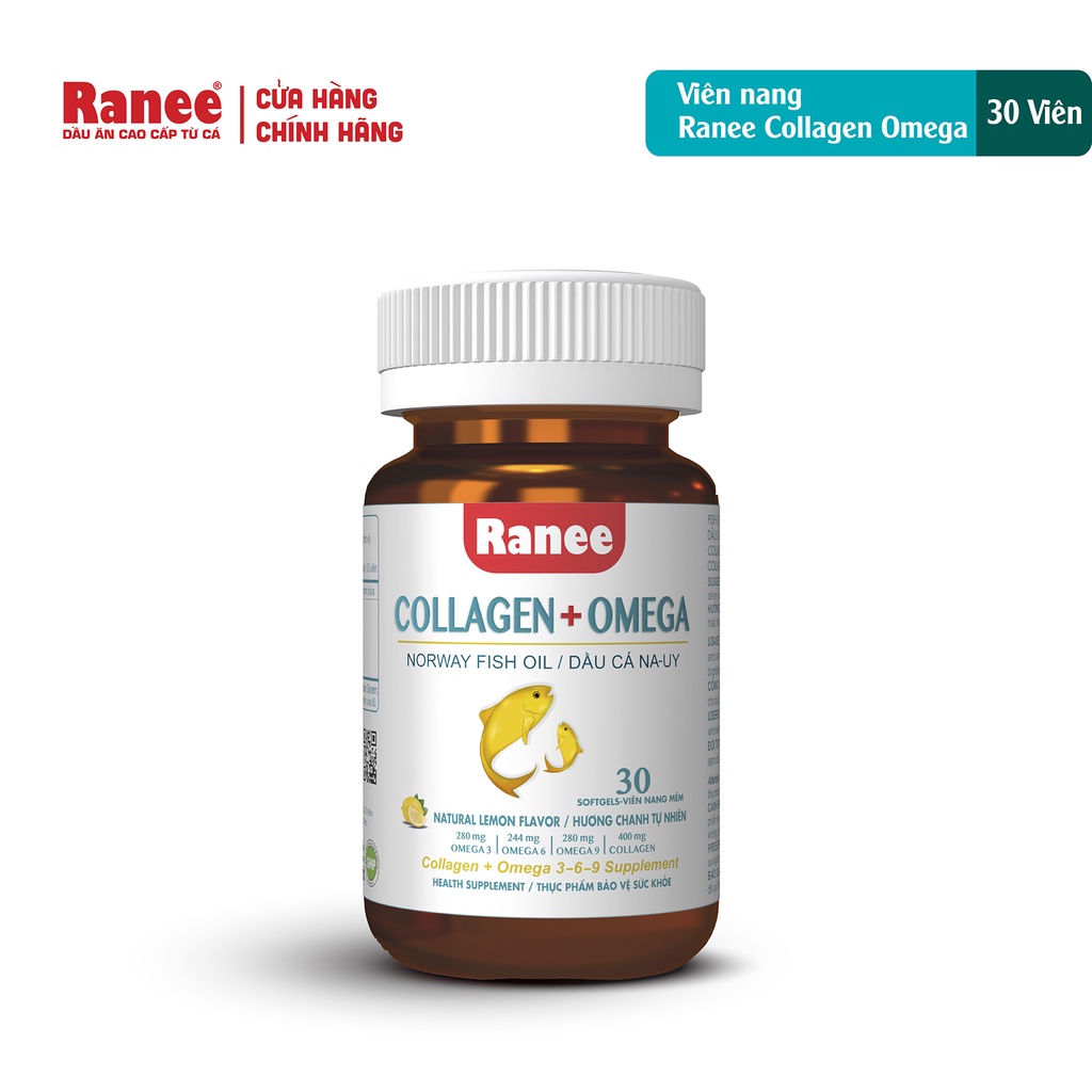 Viên Nang Collagen + Omega ( Hộp 30 viên ) Đẹp da, ngăn ngừa lão hóa da