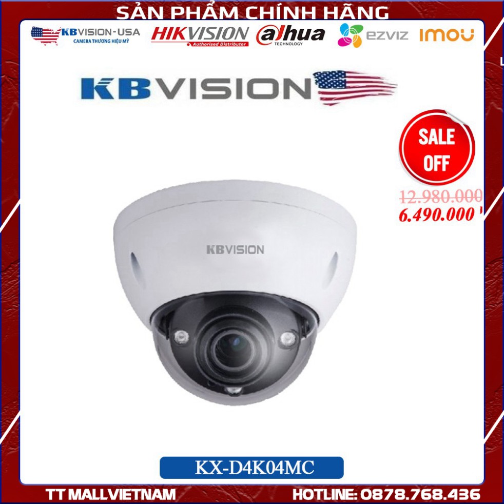 {Giá Tốt Nhất} Camera KBVISION KX-D4K04MC 8.0 Megapixel