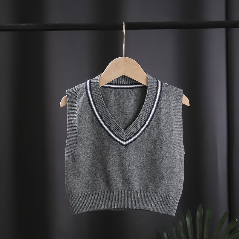 Áo Sweater Dệt Kim Chất Liệu Cotton Dày Dặn Thời Trang Thu Đông Cho Bé Trai