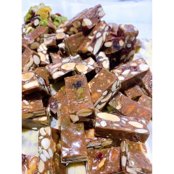 Kẹo hạt dinh dưỡng Nougat  marshmallow ít ngọt ăn kiêng N.B Food