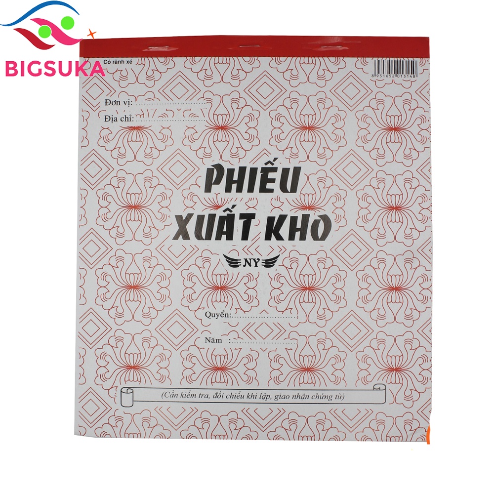 Phiếu xuất nhập kho A4 3 liên 25x20mm, Xấp 150 tờ BIGSUKA