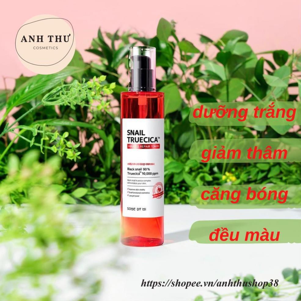 Nước Hoa Hồng Cân Bằng Da, Giúp Da Săn Chắc Chiết Xuất Ốc Sên Some By Mi Snail Truecica Miracle Repair Toner 135ml