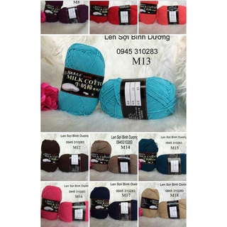 otton Milk (1-49) Len Đan Móc Khăn, Áo, Nón