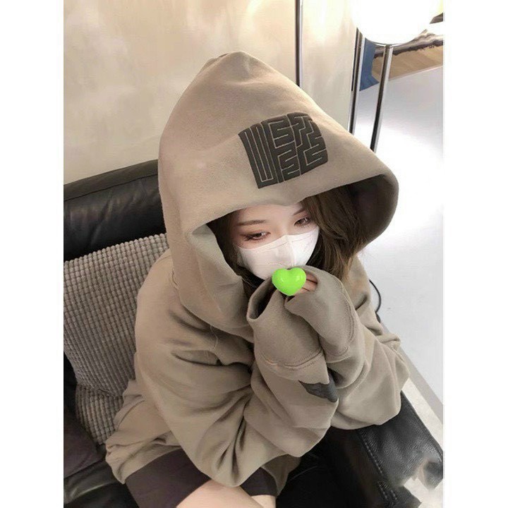 Áo Hoodie Nam Nữ from Rộng In Logo Độc Đáo Chất Vải Ni Pe Mềm Mịn Phong Cách Sành Điệu Cá Tính