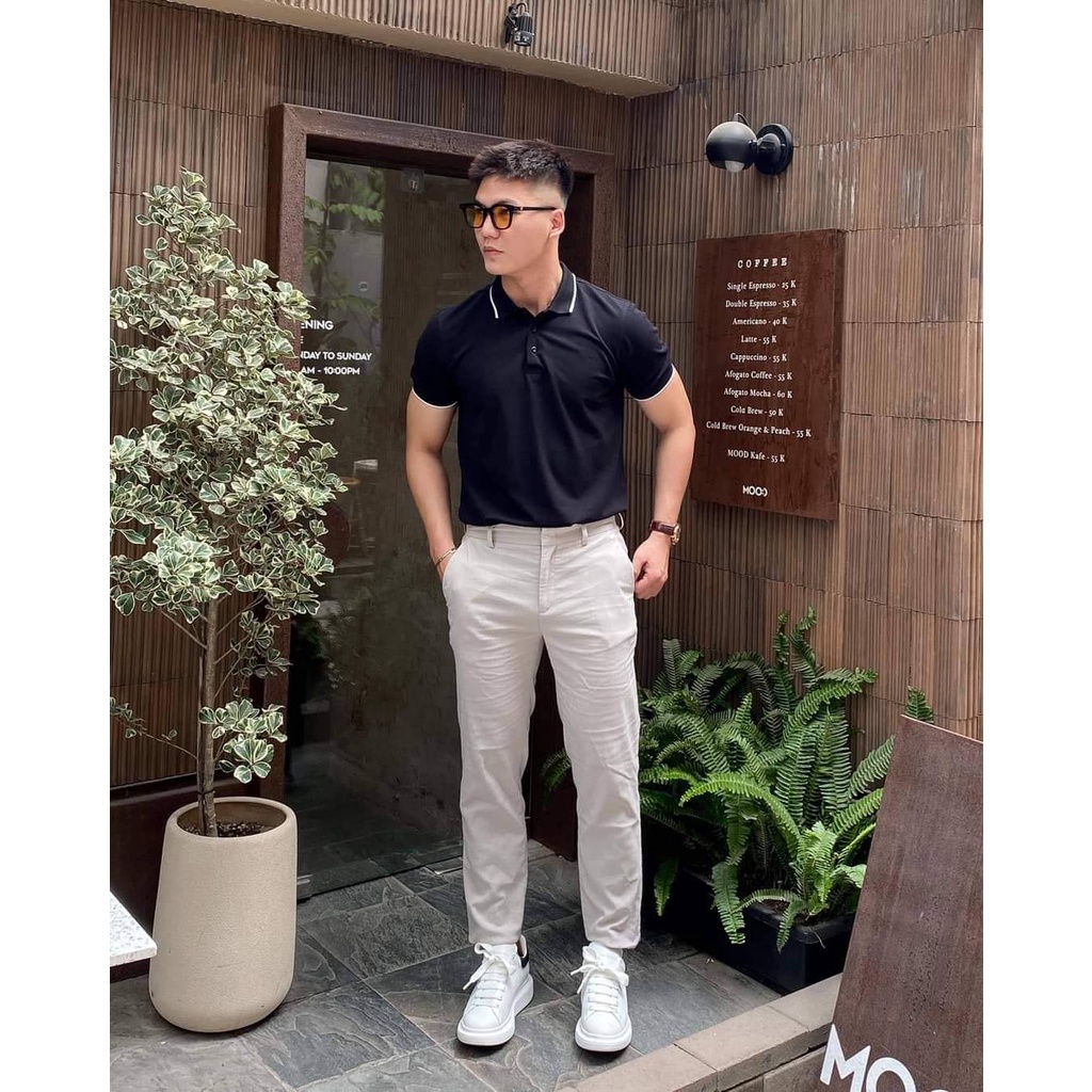 Áo polo liquid cotton vải dư