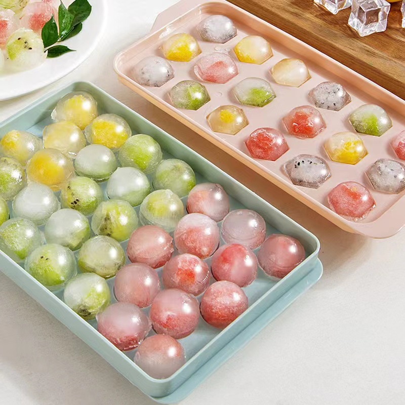 Khay đá hình khối sáng tạo có nắp đậy thích hợp pha cocktail