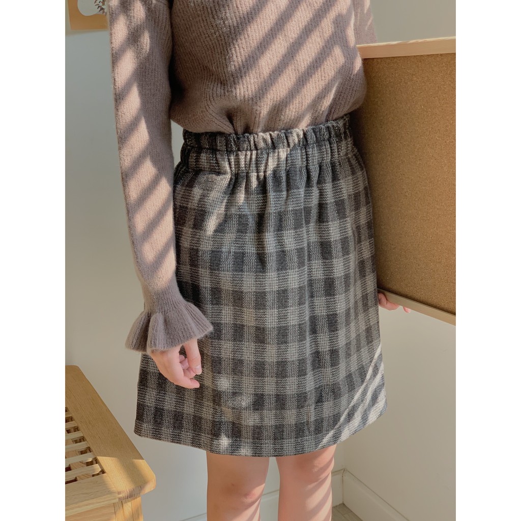 Chân váy kẻ dạ cạp chun SK88 1994closet | BigBuy360 - bigbuy360.vn