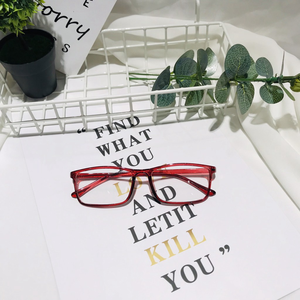[HÀNG HOT] Mắt kính giả cận gọng dẻo Hàn Quốc 💖 kính mát nam nữ cao cấp hot trend AH154 | BigBuy360 - bigbuy360.vn