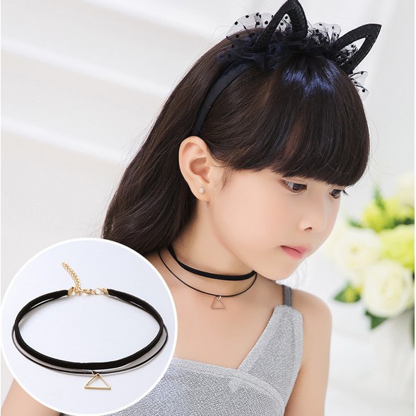 Bộ 4 vòng cổ Choker cho bé gái