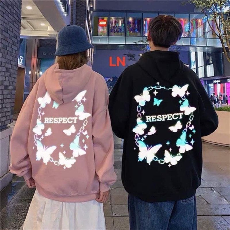 Áo hoodie bướm RESPEC phản quang TH6