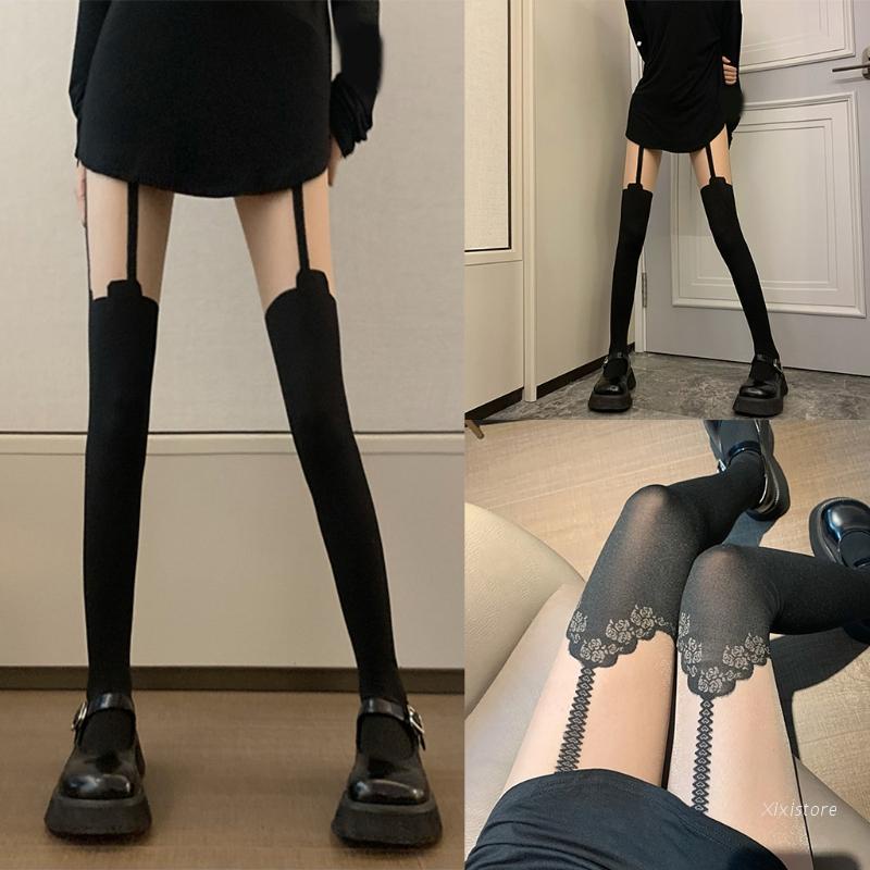 Đôi vớ cao tới gối thiết kế dễ thương quyến rũ cho nữ