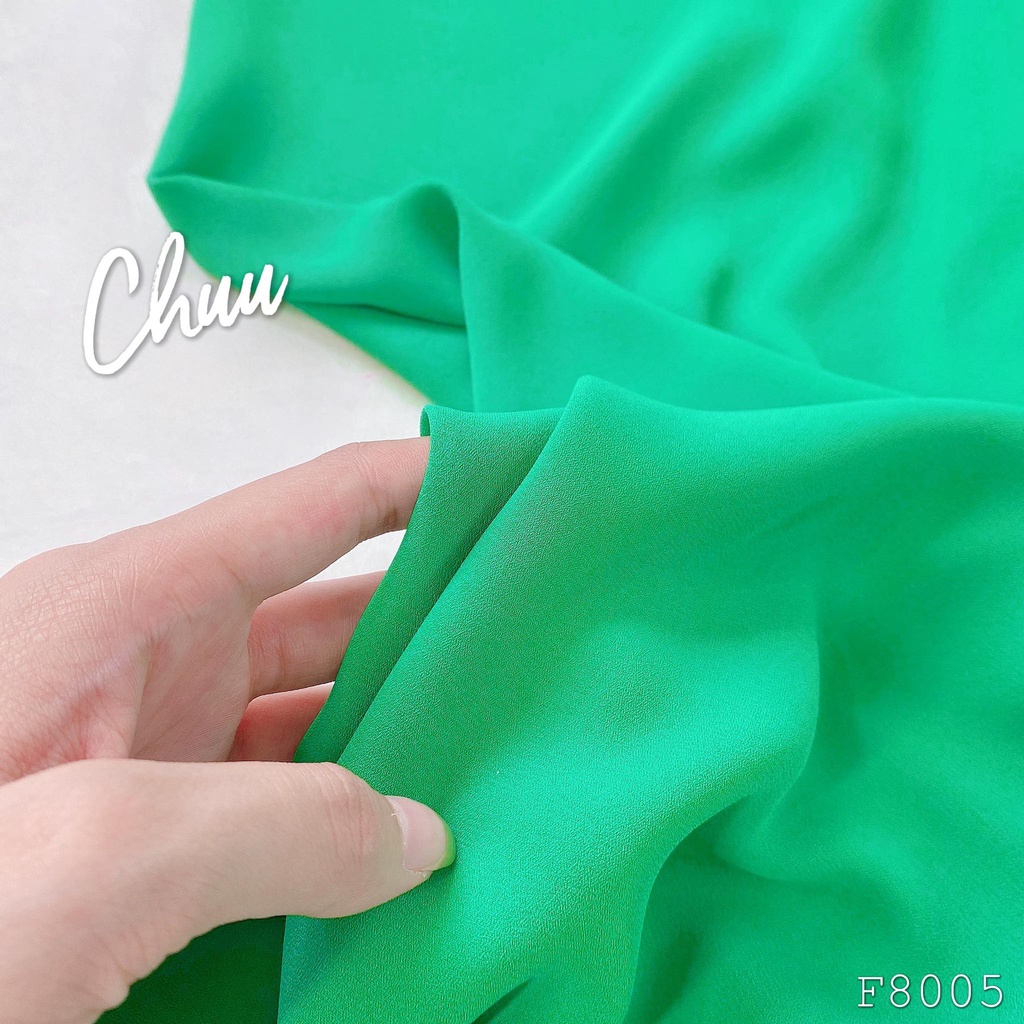 Quần áo dài châu tôn màu xanh lá có bo chun CHUU F8005