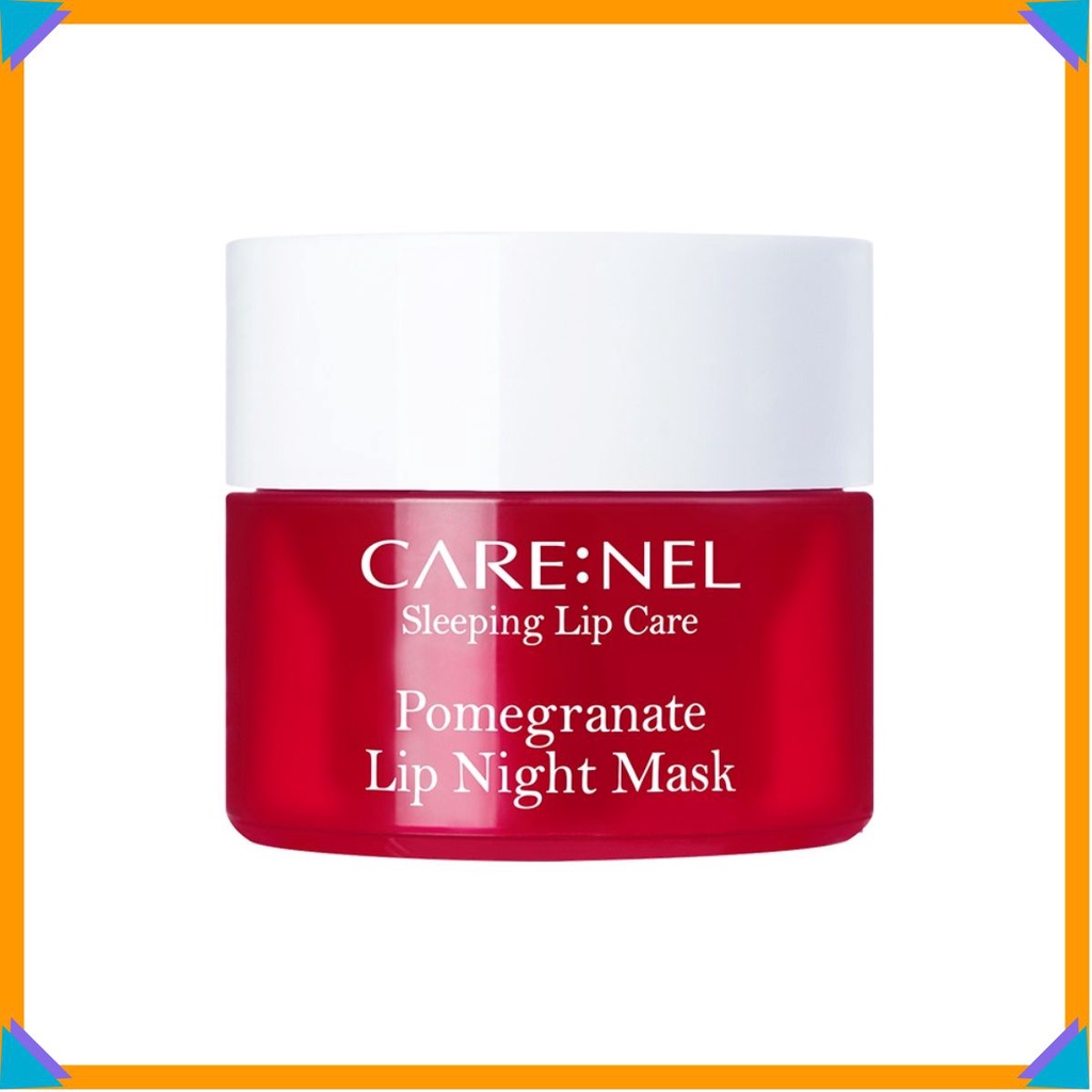 Mặt Nạ Ngủ Môi Cấp Ẩm, Tẩy Tế Bào Chết Hương Lựu Care:nel Pomegranate Lip Night Mask - Đỏ lựu