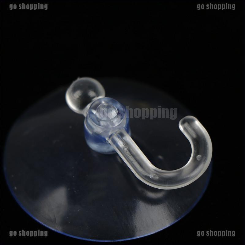 {go shopping}5pcs Bathroom Kitchen Glass Clear Suction Cup Hook Wall Hangers
