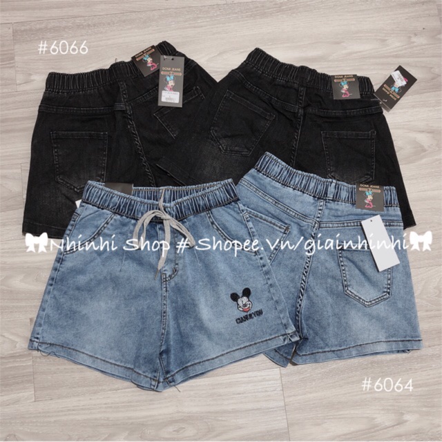 Quần short chun bò giấy co dãn chất đẹp - NhiNhi Shop
