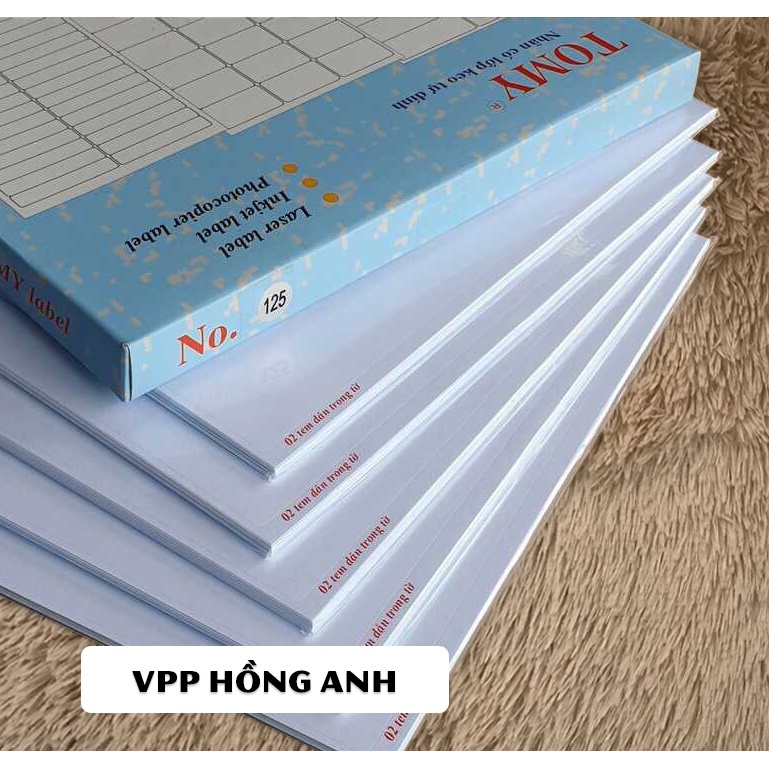 Giấy Decal Tomy A4 in mã vạch ( 100 tờ /hộp ) No 125 đến No 149
