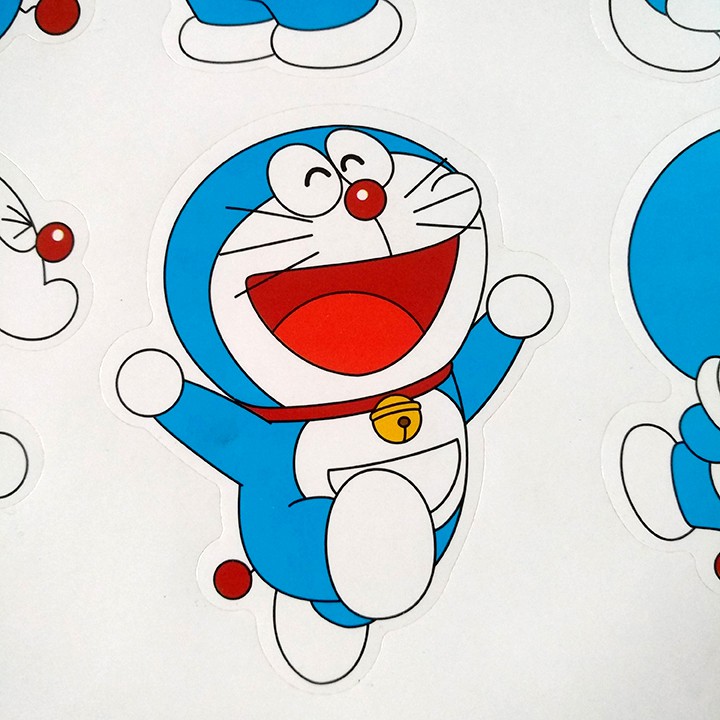 Tấm sticker dán chủ đề DORAEMON ( Mẫu 2 ) ( kích thước 27cm x 37cm )