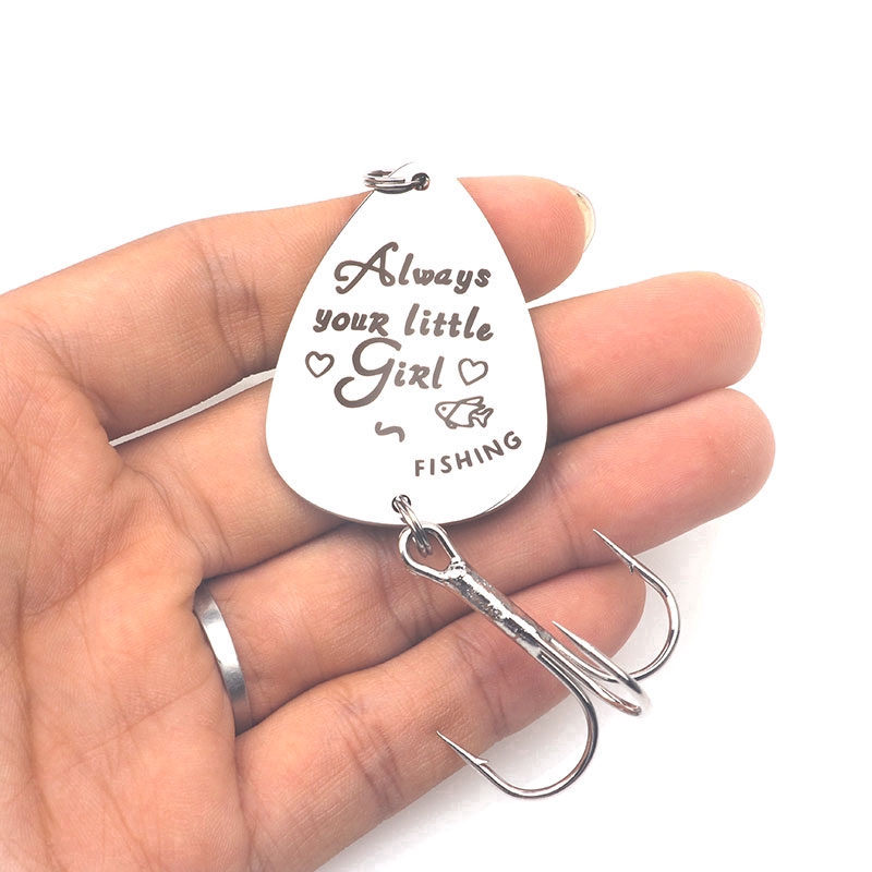 Móc Câu Cá Bằng Thép Không Gỉ Khắc Chữ You are the greatest Catch of My Life