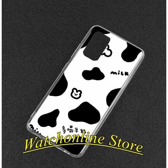 Ốp silicon in UV Realme C20 C11 / C12 / C15 / Realme 5 pro Realme Q Realme 6 pro Realme 5 5i 5s X2 pro Bò sữa P1
