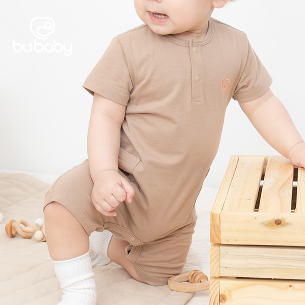 BU Baby - Body 2in1 cúc giữa cho bé - Body BU Bamboo