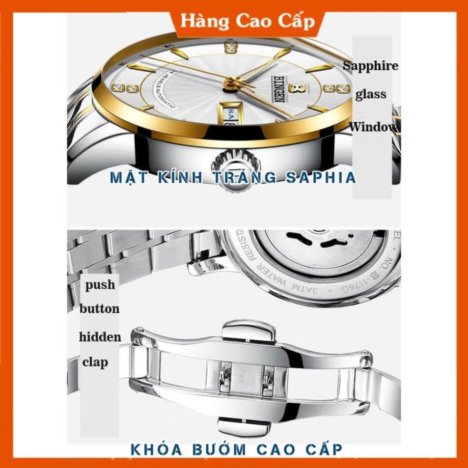 Đồng hồ Nam BINGEN Kính Tráng SAPPHIRE – Dây Thép Đúc Đặt & Khóa Bướm - Thương Hiệu Cao Cấp Của ĐỨC | BigBuy360 - bigbuy360.vn