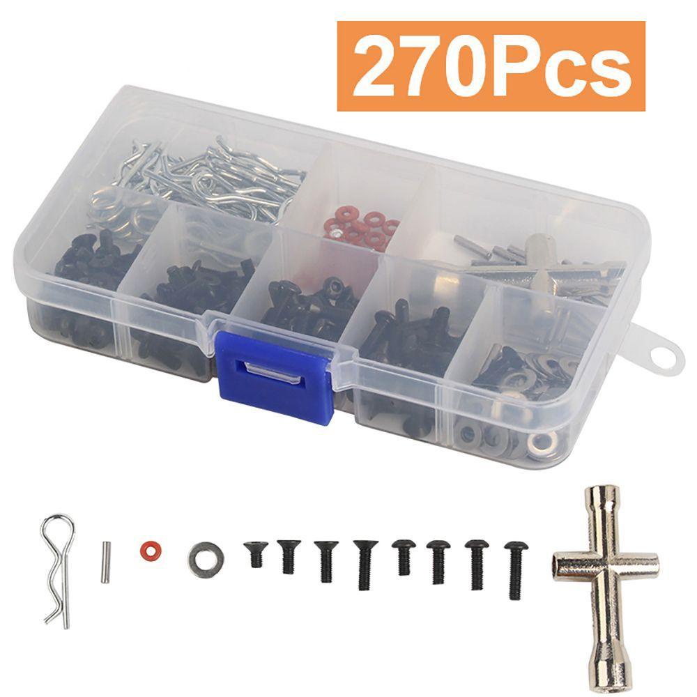 SUSANS Hộp 270 Đai Ốc Lục Giác Bằng Thép Carbon Chất Lượng Cao
