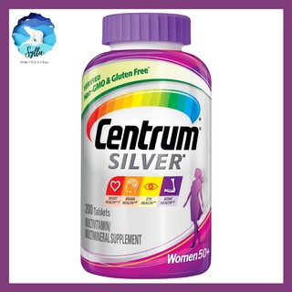 Vitamin tổng hợp cho phụ nữ Centrum Silver Multivitamin for Women 50 Plus. trên 50 tuổi với Vitamin D3, Vitamin B, Canxi