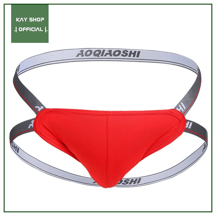 [GIẢM GIÁ CỰC HOT] Quần lót jockstrap sexy dây nâng mông AOQIAOSHI - Quần sịp nam gợi cảm khoe mông căng tròn