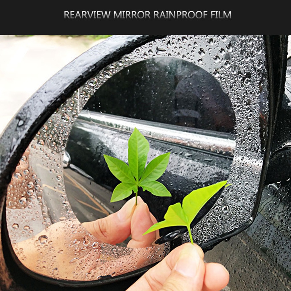 [Coco]2pcs Car Rearview Mirror Anti Rain Film Universal Auto Mirror Waterproof Dustproof Anti-fog Membrane
