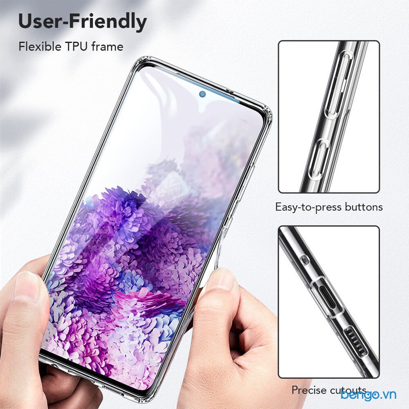 Ốp lưng Samsung Galaxy S20 Ultra/S20 Plus ESR Mimic Tempered Glass