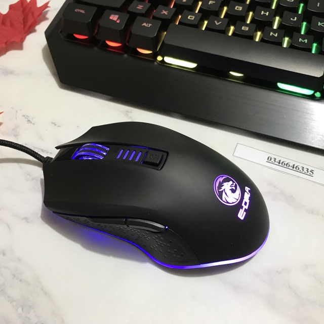 Bộ bàn phím chuột giả cơ gaming E-Dra EK700 9 chế độ đèn led, bộ phím chuột chơi game bảo hành chính hãng 12 tháng | BigBuy360 - bigbuy360.vn