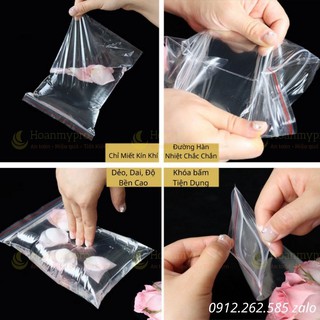 Túi Zip Chỉ Đỏ 1kg Túi Zipper Bấm Miệng Loại Dày Hàng Có Sẵn Nhiều Kích Thước BaoBiHoanmypro