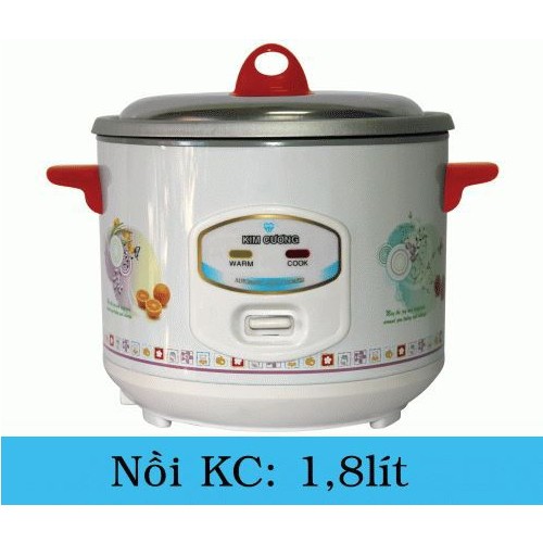 NỒI CƠM KIM CƯƠNG CHÍNH HÃNG(GỒM CÓ:0,6L/1,2L/1,5L/1,8L/2,2L/2,8L/3,6L)