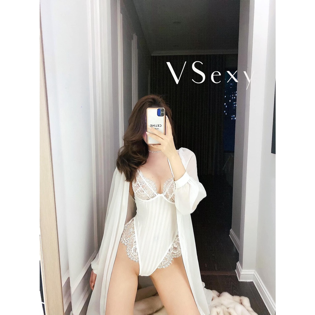Áo Nữ Bodysuit 2 Dây Sexy Jumpsuit Ôm Body Họa Tiết Kẻ Sọc Quyến Rũ | BigBuy360 - bigbuy360.vn