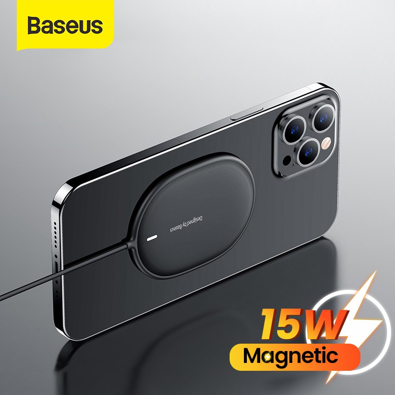 Đế Sạc Nhanh Không Dây Baseus 15W Cho iPhone 12 13 Pro Max mini Huawei Xiaomi