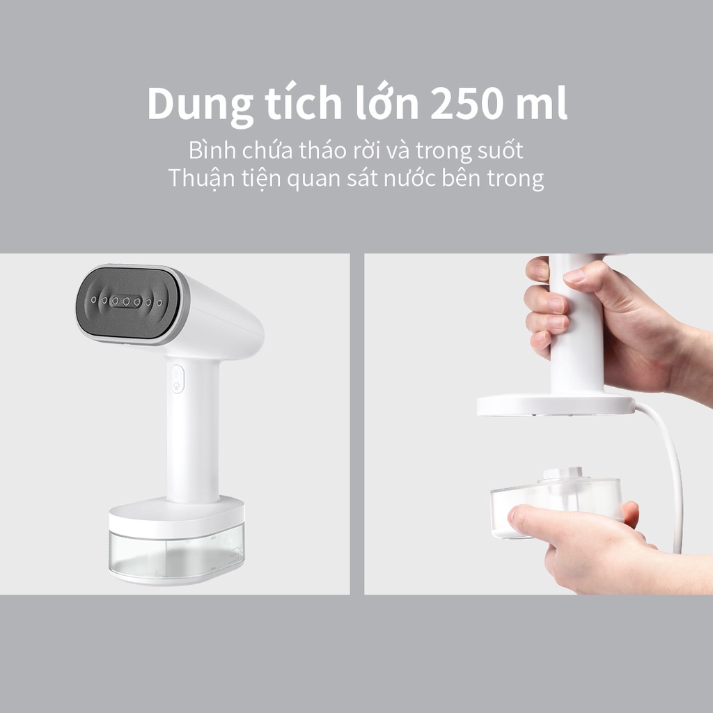 Bàn là bàn ủi hơi nước LocknLock ENI223WHT ENI223 - Hàng Chính Hãng , làm nóng nhanh trong 30s , mặt là phủ sứ - K-MALL