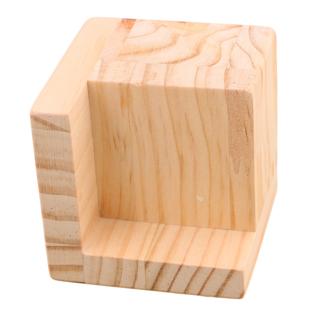 Tấm lót chân đồ nội thất bằng gỗ rắn hình chữ L Tăng chiều cao thêm 3/5/8CM hỗ trợ chân giường