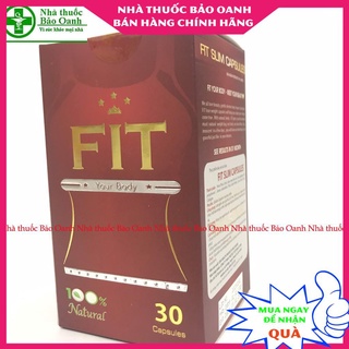 Giảm cân giảm mỡ Slim Fit Usa hộp 30 viên của Mỹ, viên uống giảm cân từ thảo dược và an toàn, (che tên khi giao hàng)