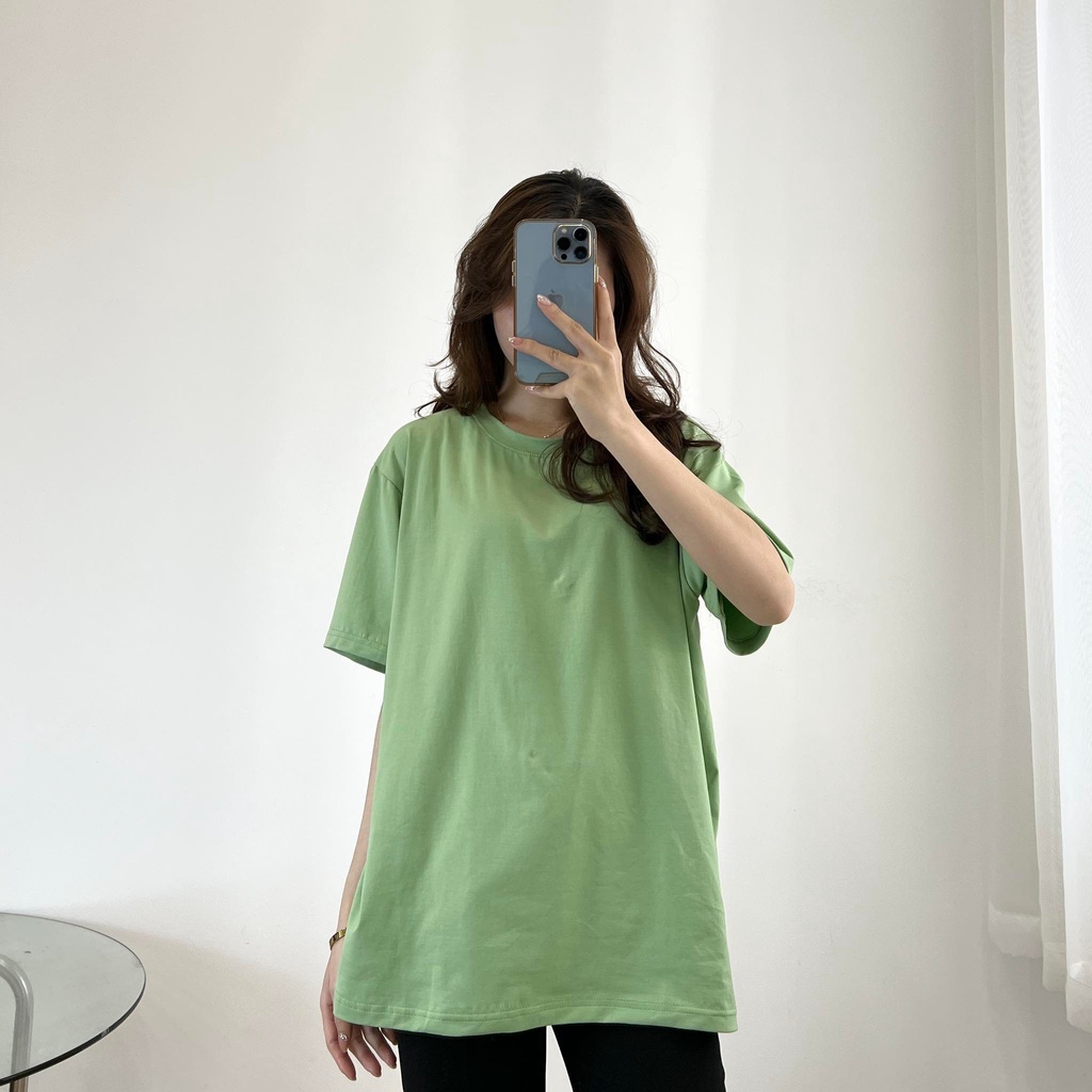 Áo thun trơn cotton co giãn tốt, thoáng mát thấm hút mồ hôi- Miho house