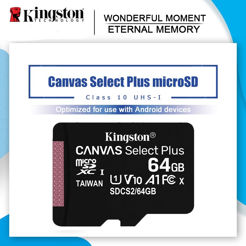 KINGSTON Thẻ Nhớ microSD Class10 128GB 32GB 64GB 256GB 16G 512G TF Dành Cho Điện Thoại
