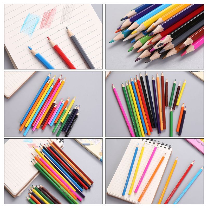 Hộp 12 / 24 Bút Chì Màu Gỗ Tự Nhiên