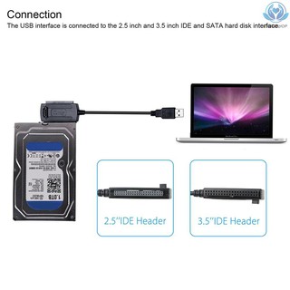 Bộ chuyển đổi đĩa cứng Usb2.0 sang IDE / SATA 2.5 / 3.5