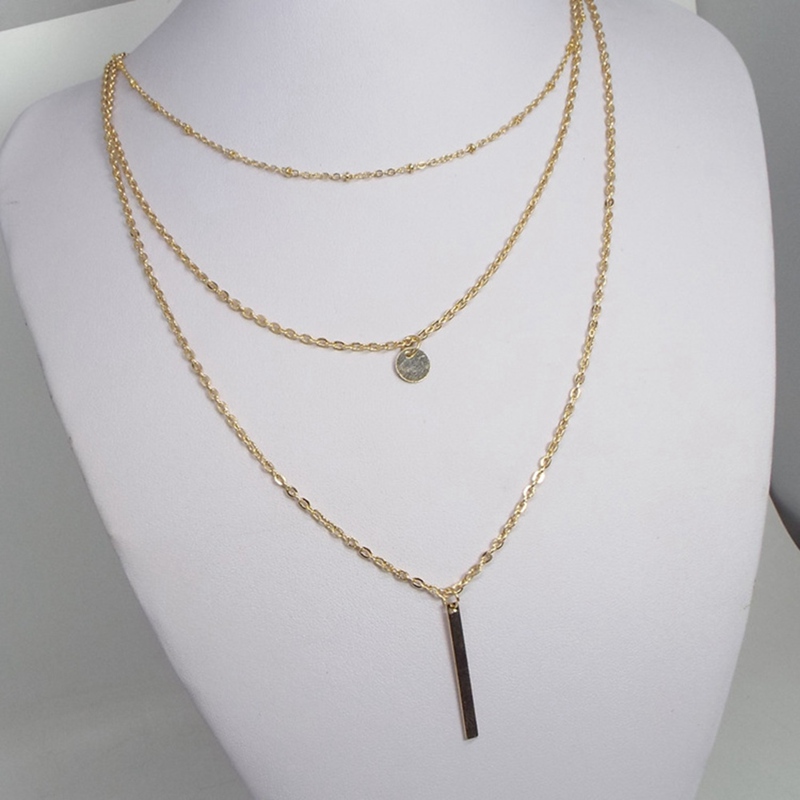 vòng cổ Kim Loại Nhiều Tầng Thời Trang Cho Nữ