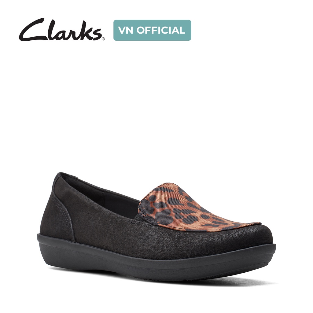 Giày lười nữ CLARKS Ayla River màu Black/Tan