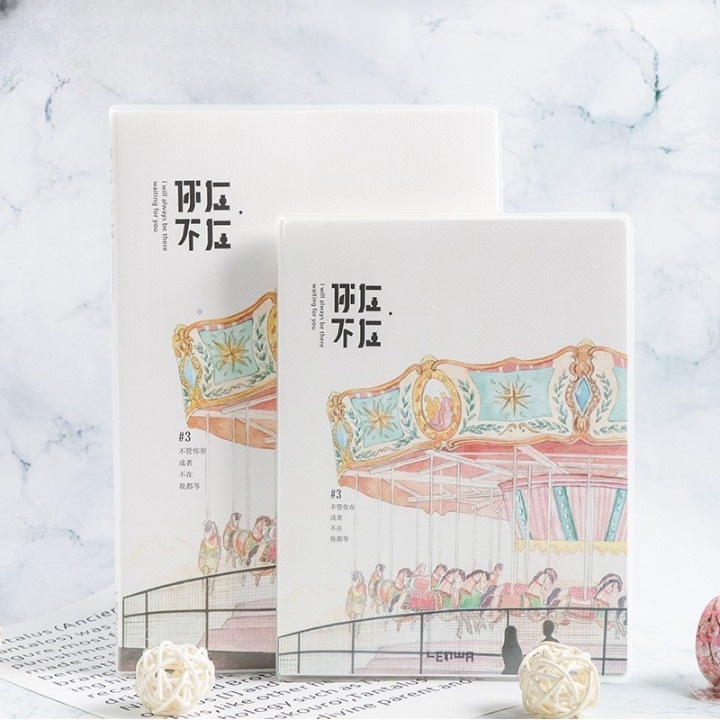 Sổ Tay Bìa Nhựa Trong. Sổ ghi chép size: A5 160 trang phù hợp làm bullet journal, planner⚡Văn phòng phẩm SUPERHOT⚡