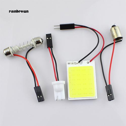 Bộ đèn COB 24SMD LED 4W 12V chiếu sáng trong xe