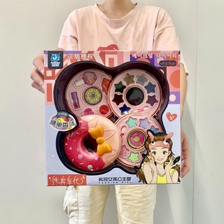 Nhiều mẫu - Set Make up trang điểm nhiều ngăn phiên bản Frozen - Elsa Anna Búp bê Donut Icecream que kem
