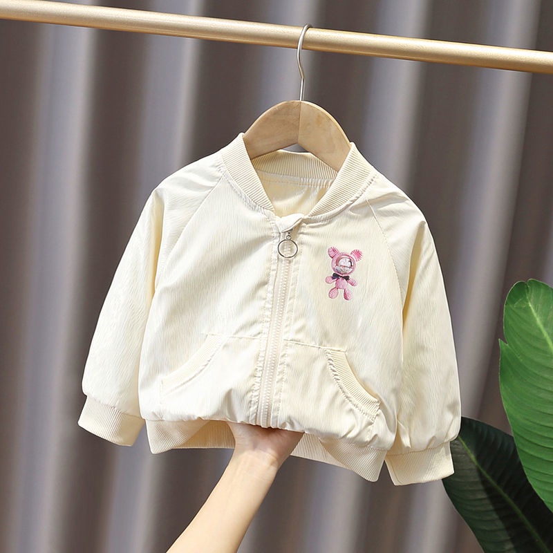 Áo Khoác Bóng Chày Dễ Thương Cho Bé Gái